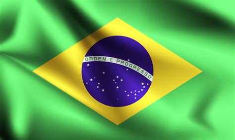 brazil flag banner clipart